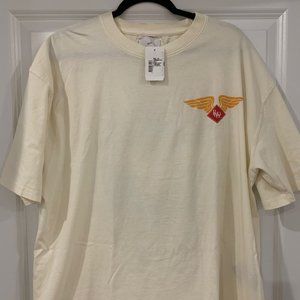 RHUDE Worldwide Tee - NWT - Vintage White, Size Large